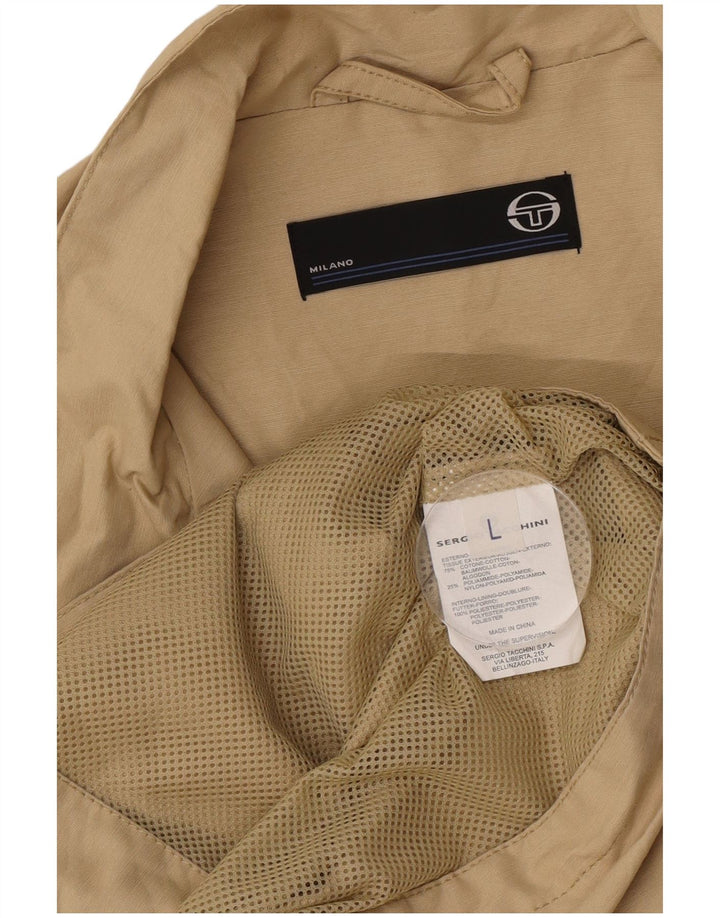 Sergio Tacchini Herre træningsdragt Topjakke Stor Khaki Bomuld