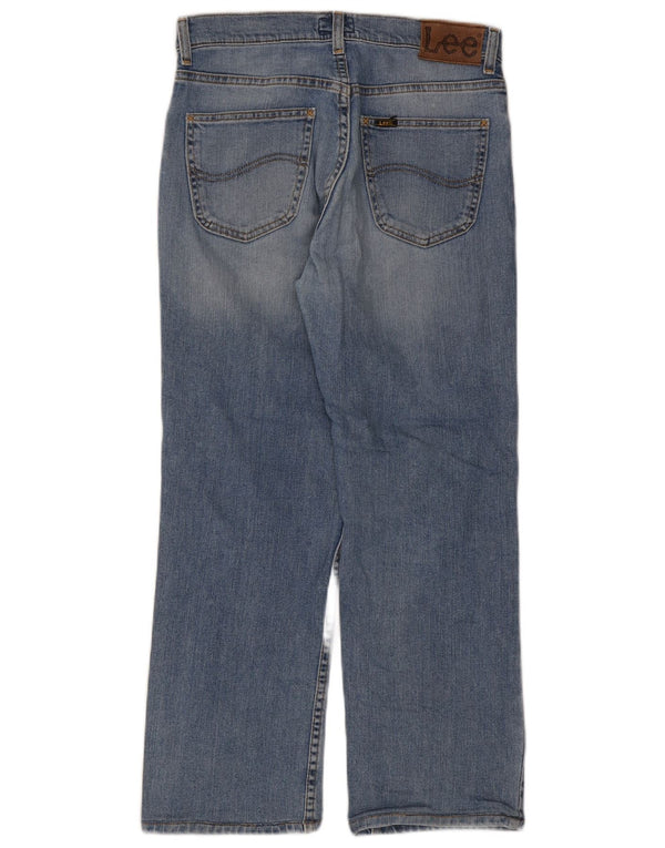 Lee Mens Brooklyn Straight Jeans W31 L27 Blå Bomuld