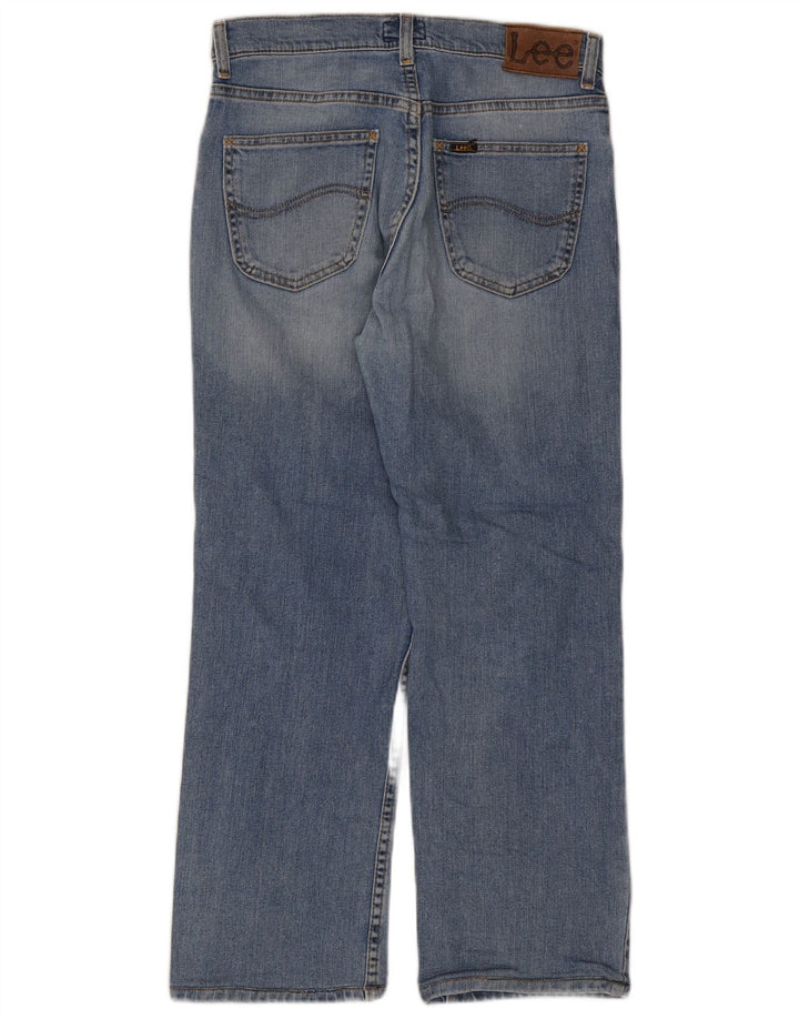 Lee Mens Brooklyn Straight Jeans W31 L27 Blå Bomuld