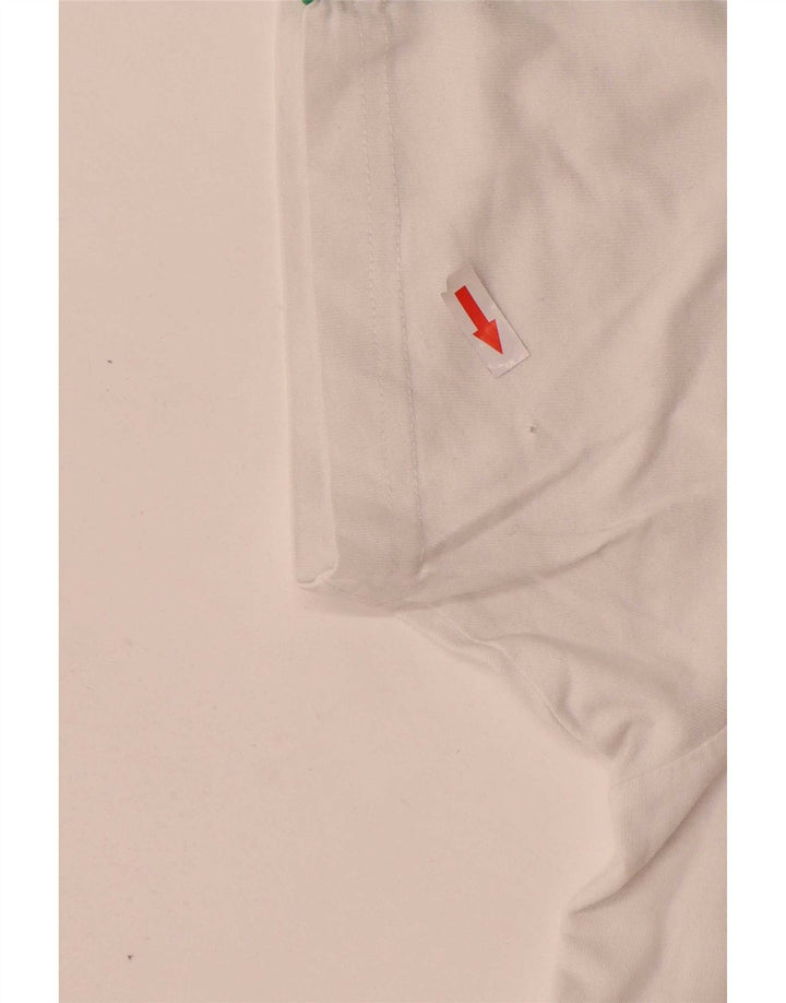 Ellesse Herre Grafisk T-Shirt Top Lille Hvid Bomuld