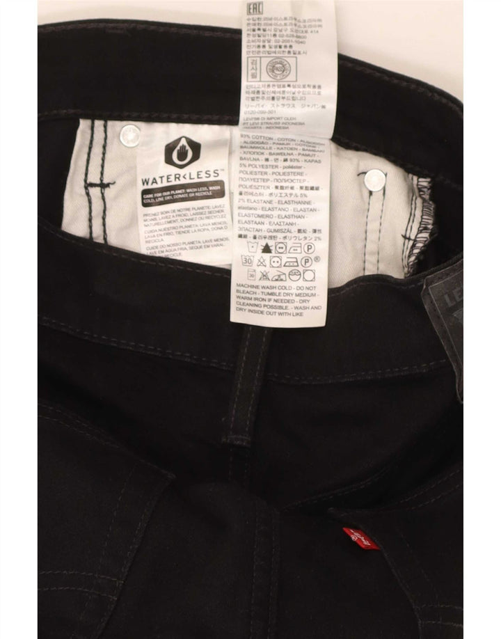 Levi's Herre 512 Slim Tapered Jeans W32 L32 Sort Bomuld