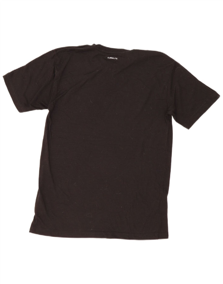 Adidas Herre Climalite T-Shirt Top Medium Sort Polyester