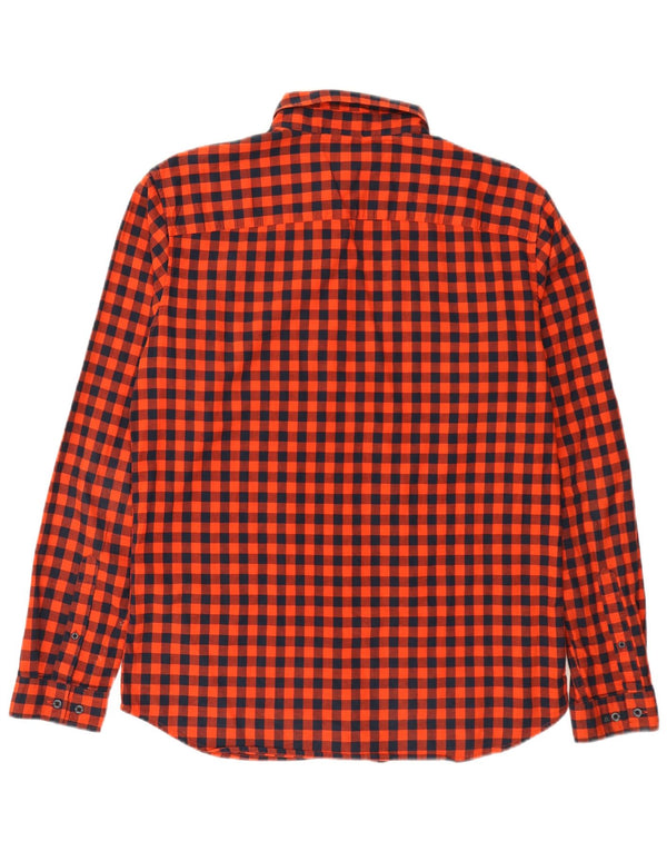 Jack & Jones Herre Slim Fit Shirt XL Rød Gingham Bomuld