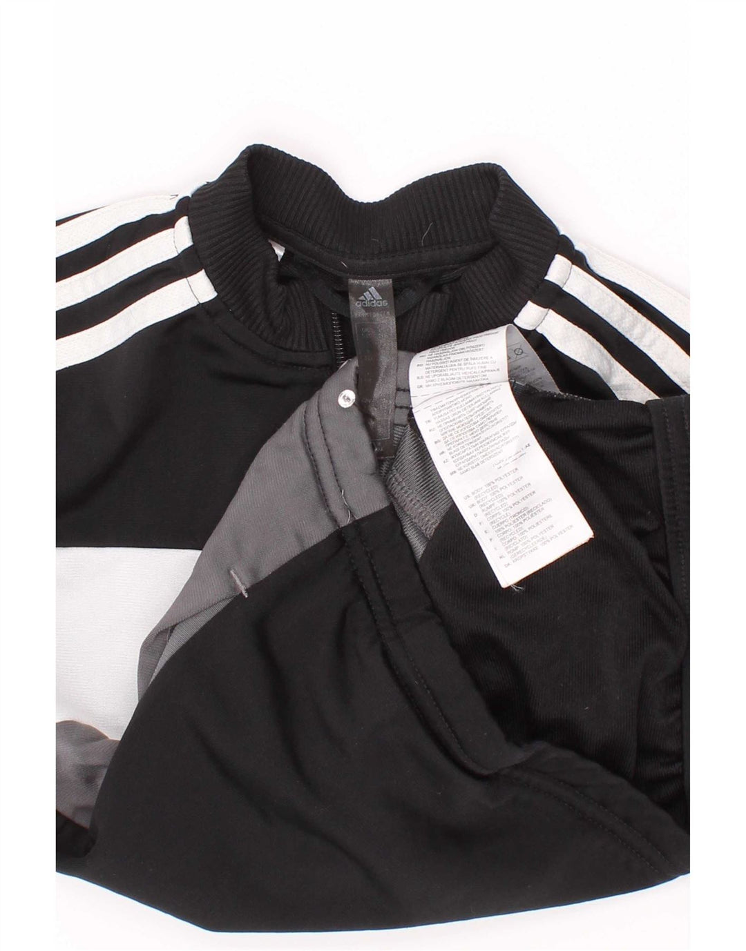 Adidas Træningsdragt Topjakke til drenge 5-6 år Sort Colourblock Polyester