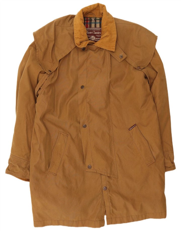 Marlboro Classics Herre Capelet Coat UK 40 Stor Beige Bomuld