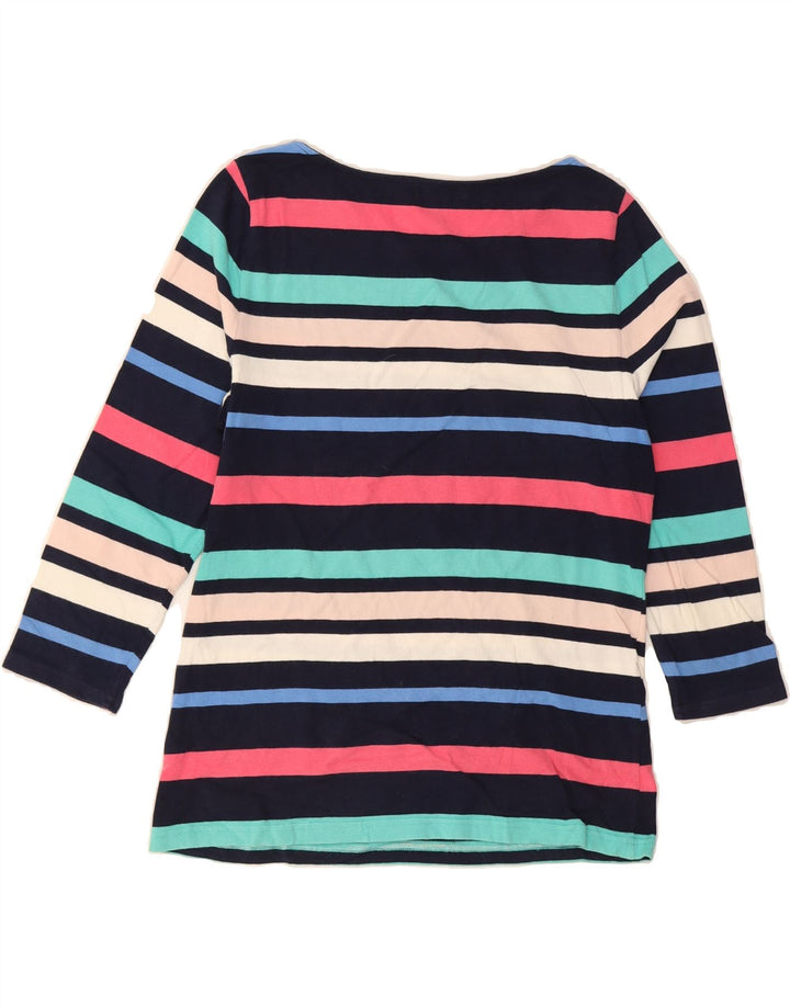 CHAPS Womens Top 3/4 Sleeve UK 14 Large Multicoloured Striped Vintage Chaps and Second-Hand Chaps from Messina Hembry 