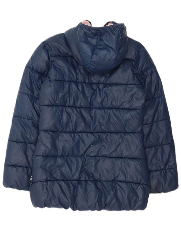 Benetton hættejakke til kvinder UK 8 Small Navy Blue