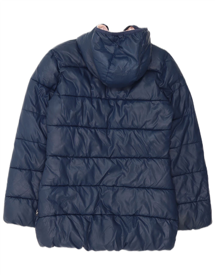 Benetton hættejakke til kvinder UK 8 Small Navy Blue
