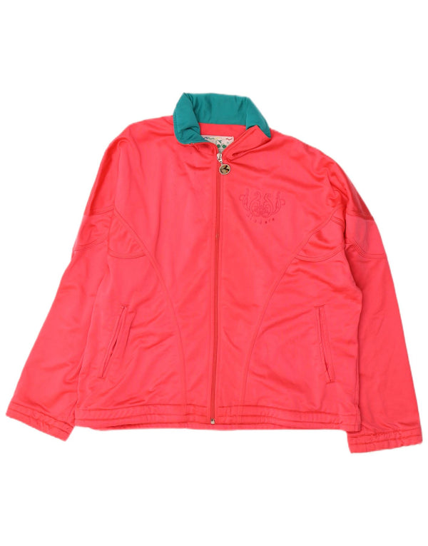 Diadora Herre grafisk løs pasform fuld træningsdragt UK 34 XS Pink Colourblock