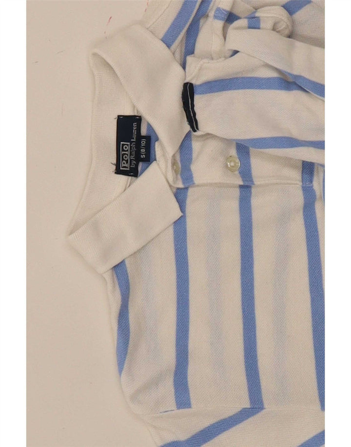 Polo Ralph Lauren drengeskjorte 7-8 år Lille hvid stribet