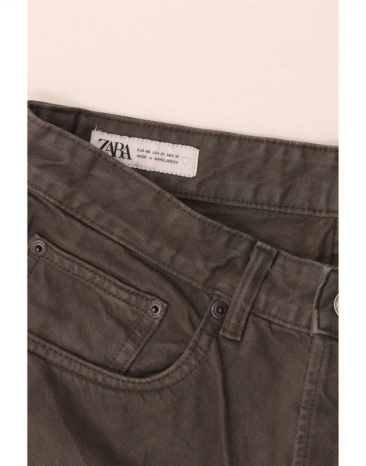 Zara Herre Cropped Jeans EU 40 Medium W31 L26 Grå