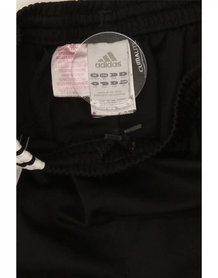 ADIDAS Boys Climalite Tracksuit Trousers 15-16 Years  Black Polyester Vintage Adidas and Second-Hand Adidas from Messina Hembry 