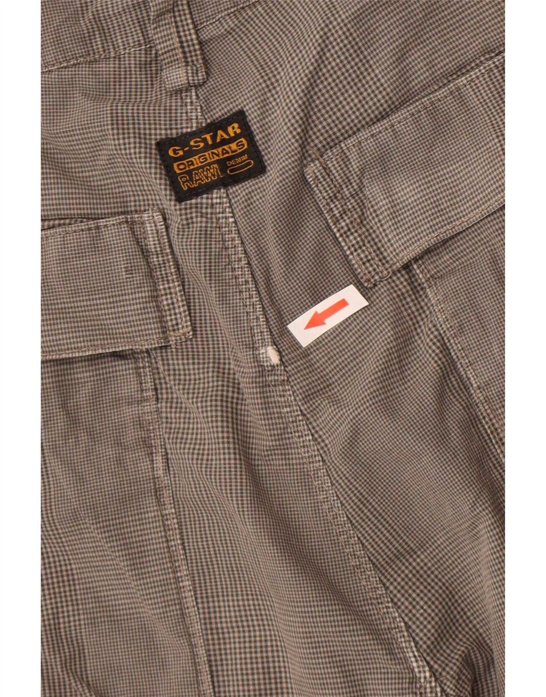 G-Star Herre Cargo Shorts W34 Large Grey Ternet Bomuld