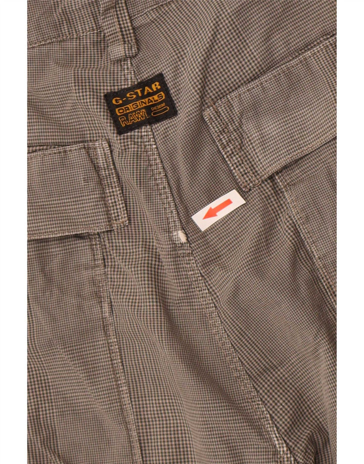 G-Star Herre Cargo Shorts W34 Large Grey Ternet Bomuld