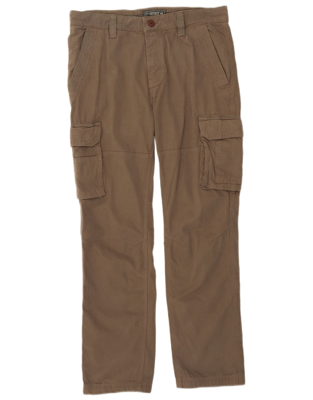 Fat Face Herre Straight Cargo Bukser W34 L31 Khaki