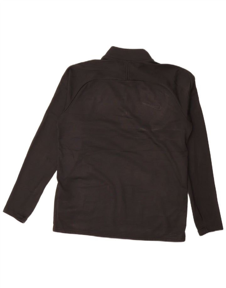 Nike Dri Fit Sweatshirt med lynlås til mænd mellem sort polyester