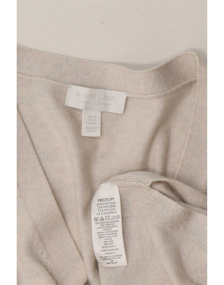 White Label Womens Sleeveless Oversized Cardigan Sweater UK 14 Medium Off