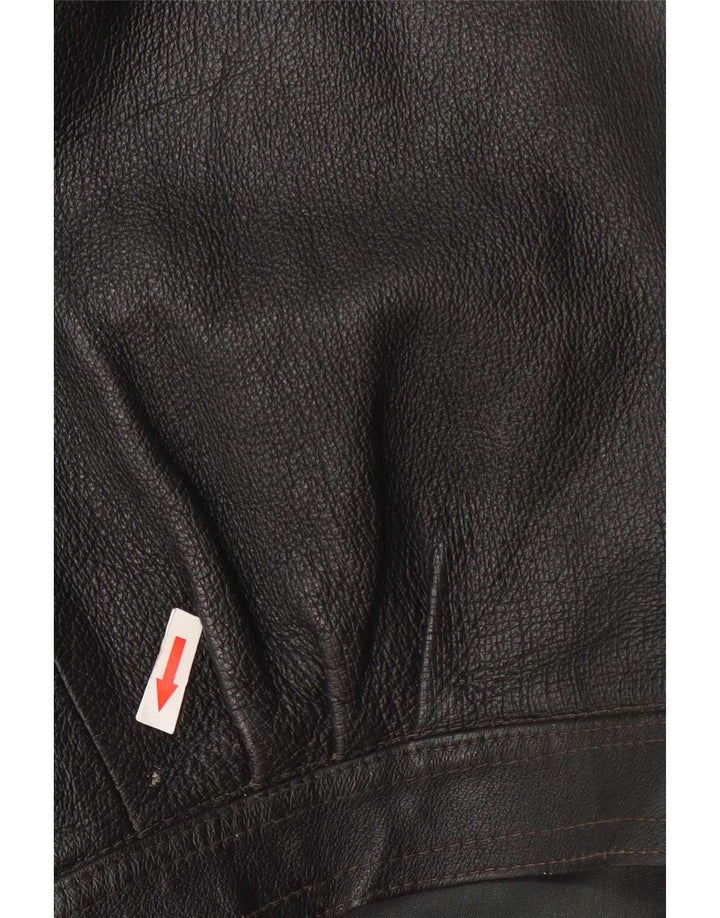 Vintage dame læderjakke UK 14 Large Black
