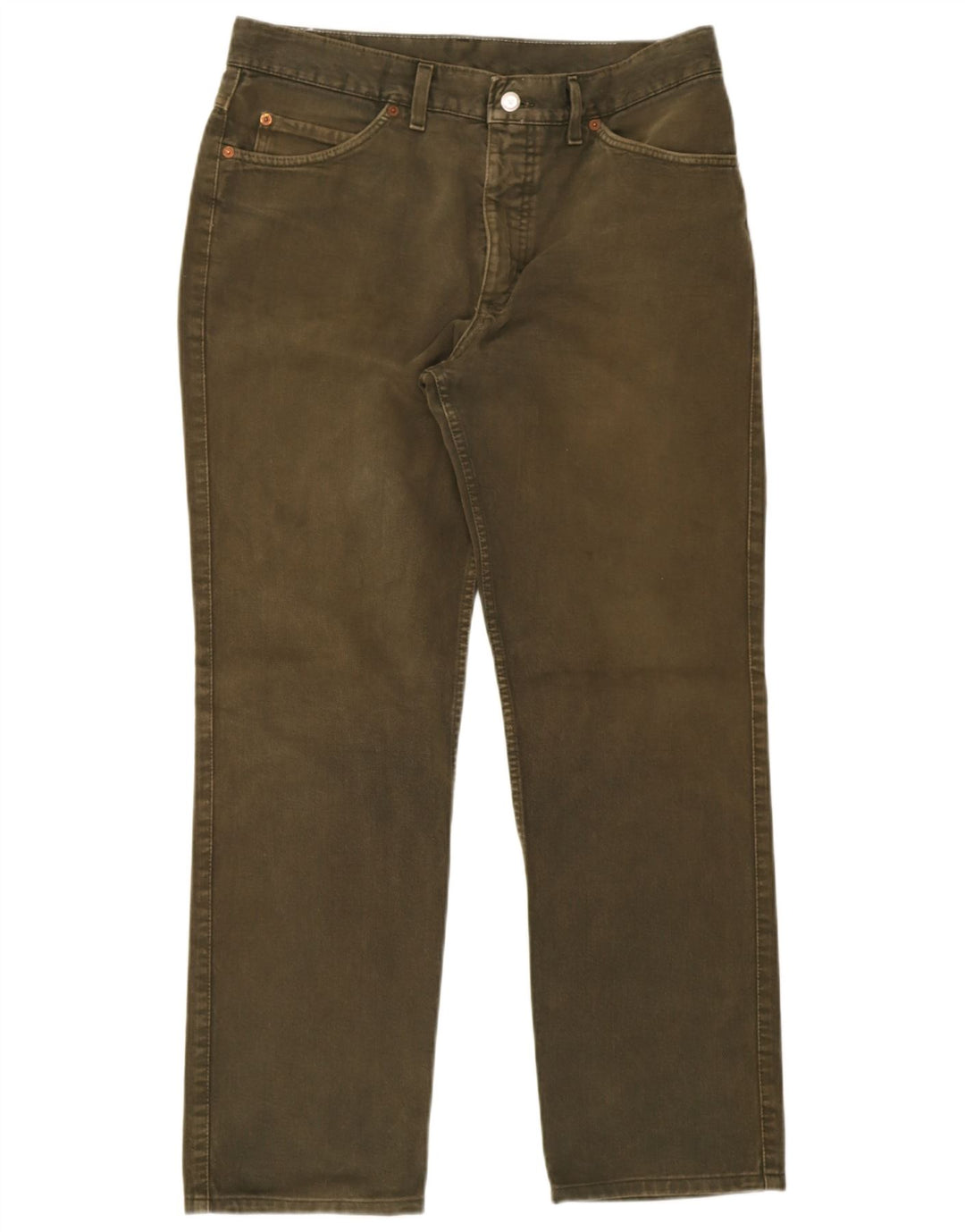 Mustang Straight Jeans til mænd W36 L32 Grøn bomuld