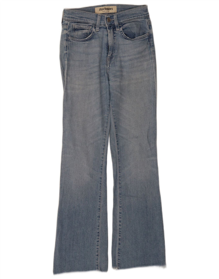 Roy Rogers Dame Flared Jeans W24 L28 Blå Bomuld