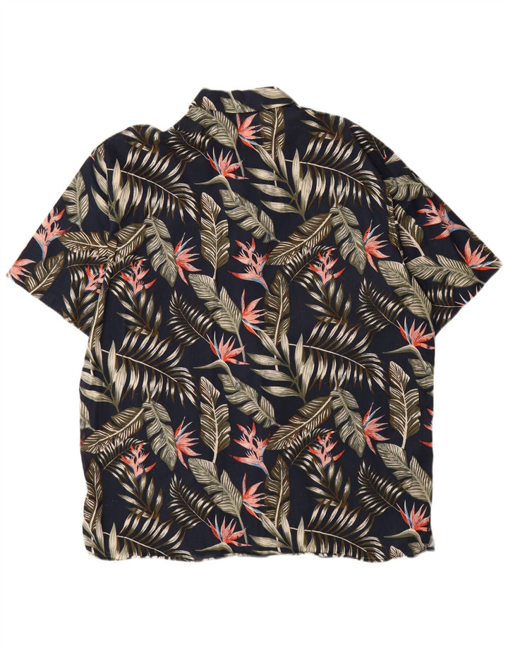 Jack & Jones Kortærmet Herreskjorte Stor Navy Blue Floral