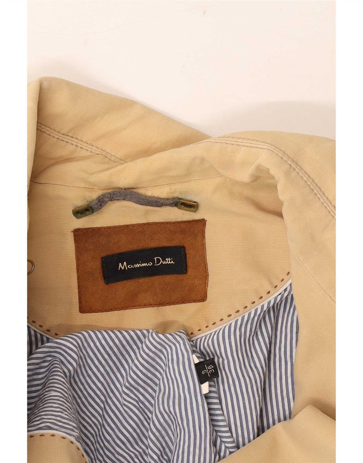 Massimo Dutti Dame Trench Coat UK 10 Small Beige