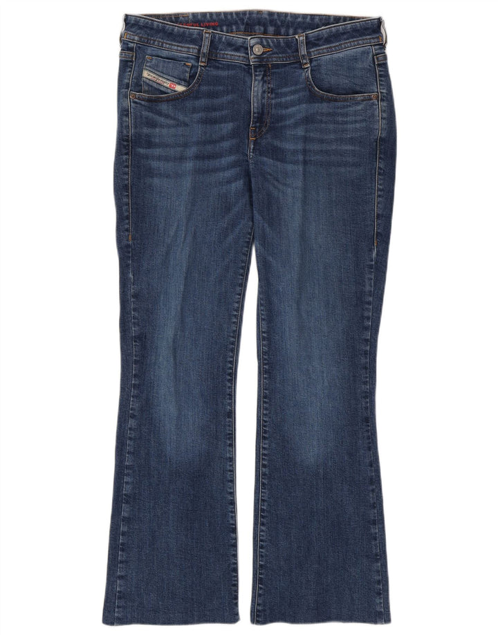 DIESEL Dame Bootcut Jeans W30 L28 Marineblå Bomuld