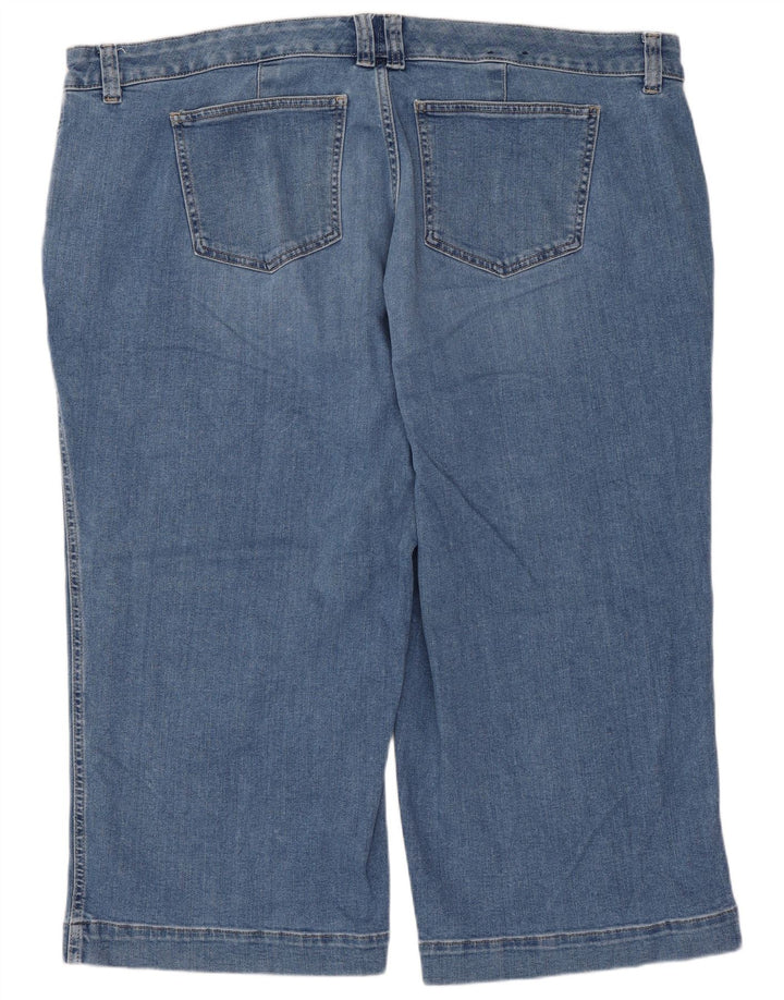Chaps Dame Capri Jeans US 22 3XL W44 L21 Blå Bomuld