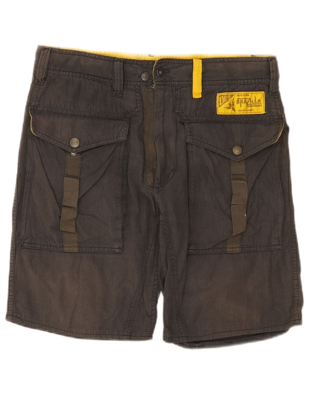 Diesel Herre Cargo Shorts W30 Medium Grey Bomuld