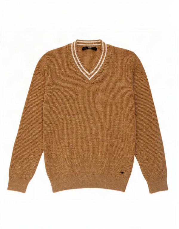 Liu Jo Herre V-hals sweater Medium Brun Akryl
