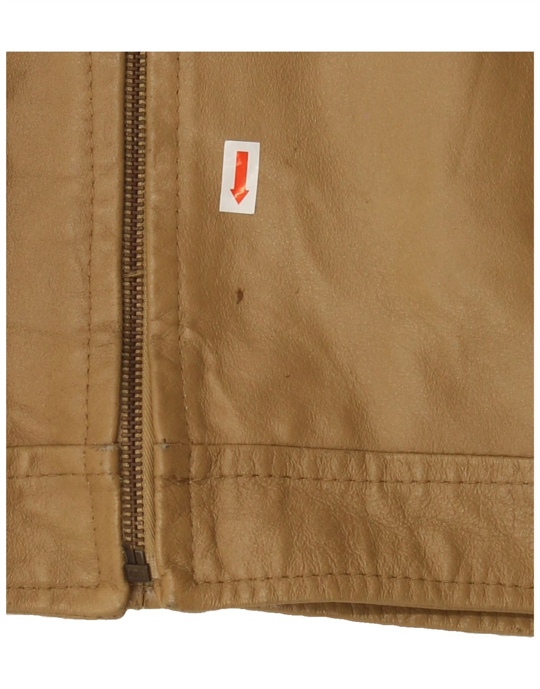 CINTI Mens Leather Jacket IT 54 2XL Beige Leather Vintage CINTI and Second-Hand CINTI from Messina Hembry 