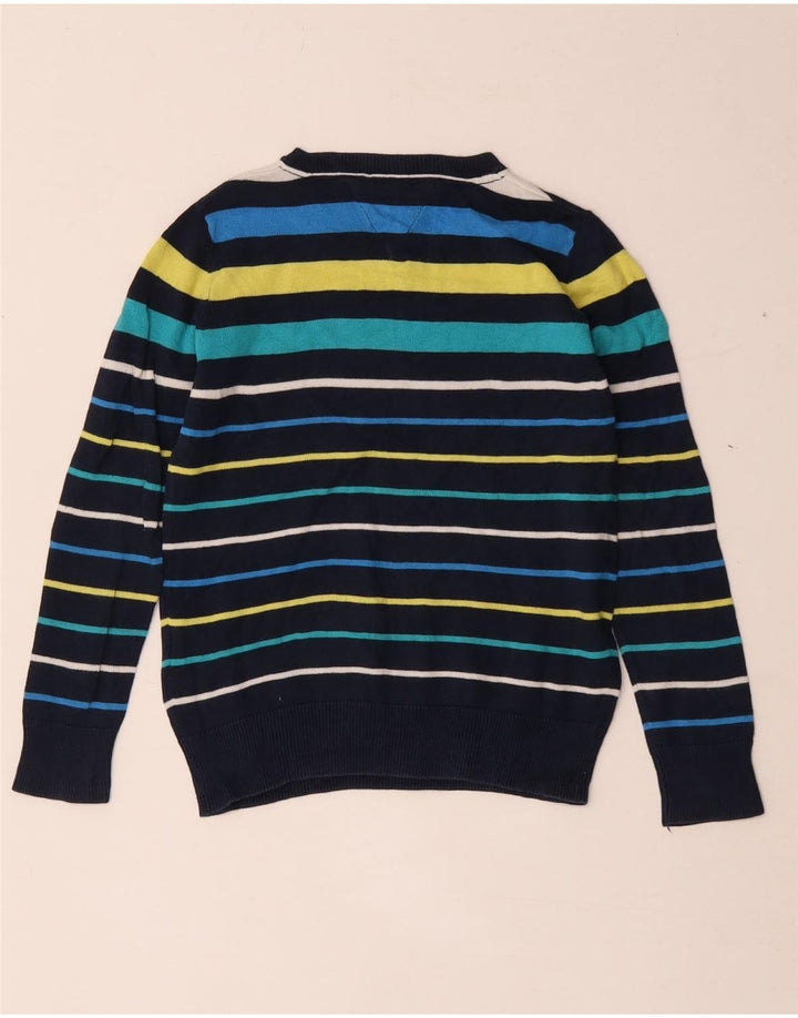 TOMMY HILFIGER Drenge V-hals sweater 6-7 år Flerfarvet stribet