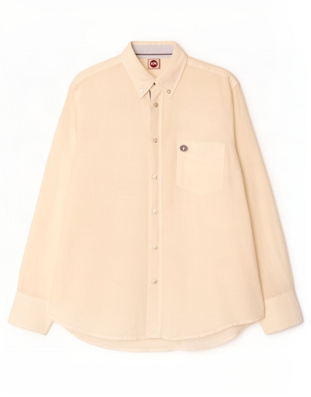 Murphy & Nye Herre Regular Fit skjorte Medium hvid hør