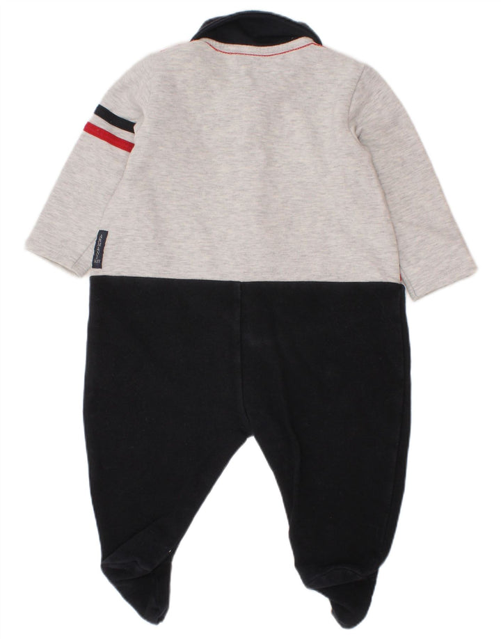 ARMANI BABY Baby Drenge Langærmet Jumpsuit 3-6 måneder Sort Colourblock