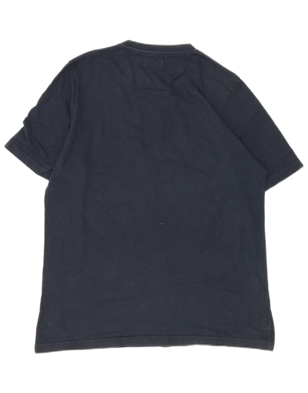Kappa Herre grafisk T-shirt Top Stor marineblå bomuld