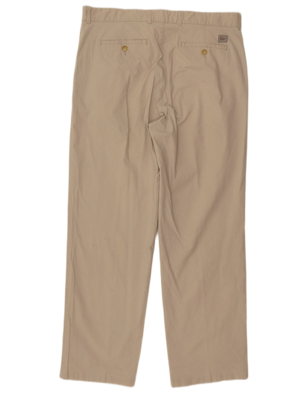 LACOSTE Lige Chinobukser til mænd Størrelse 48 XL W38 L31 Beige Bomuld
