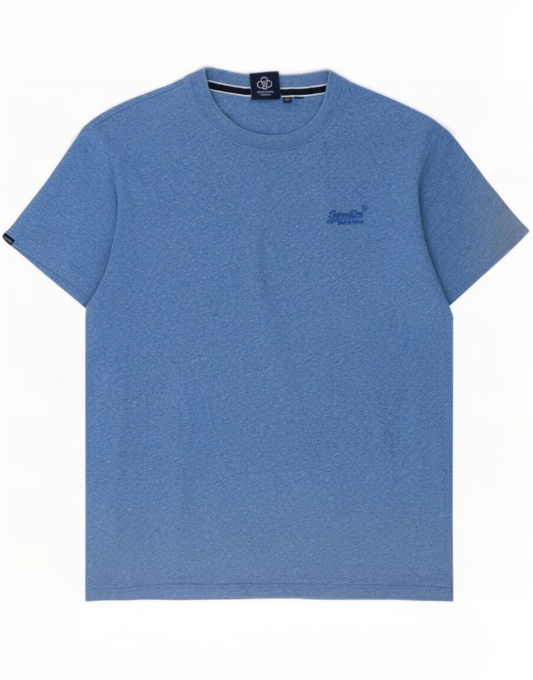 Superdry T-shirt top mellemblå bomuld