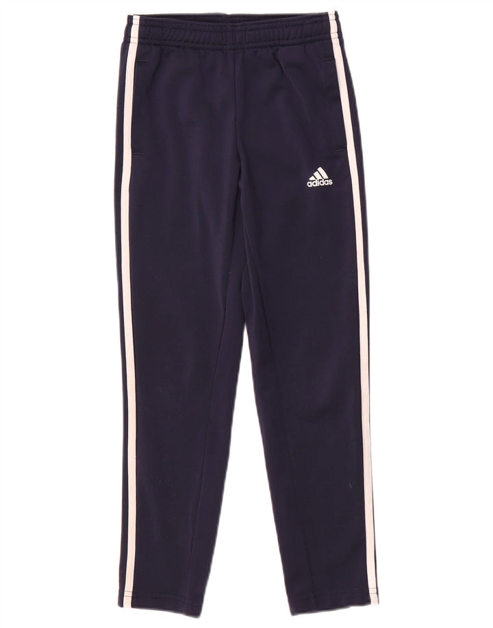 ADIDAS Træningsdragtsbukser til drenge 7-8 år Marineblå polyester