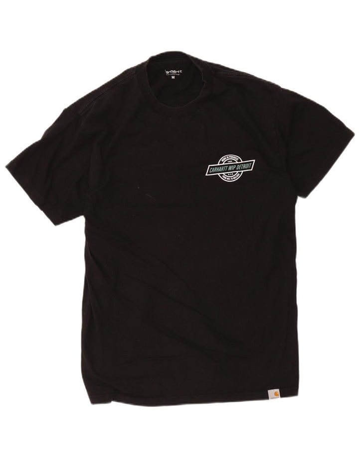 Carhartt Herre grafisk T-shirt Top Medium Sort Bomuld
