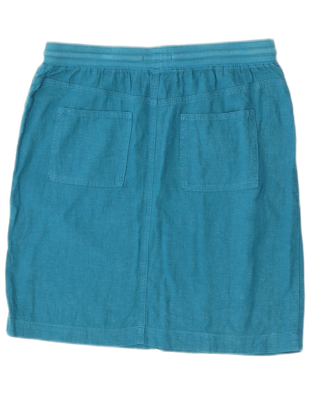 Marks & Spencer lige nederdel til kvinder UK 12 Medium W30 Blue Linen