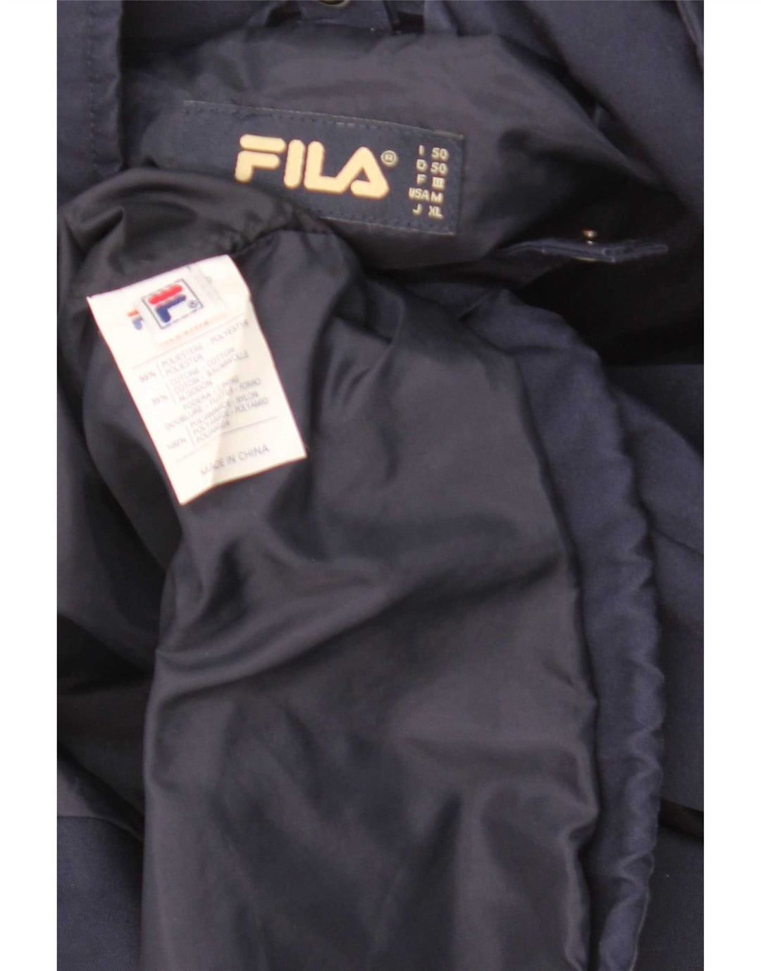 Fila Herre Utility Jacket IT 50 Large Navy Blue Polyester