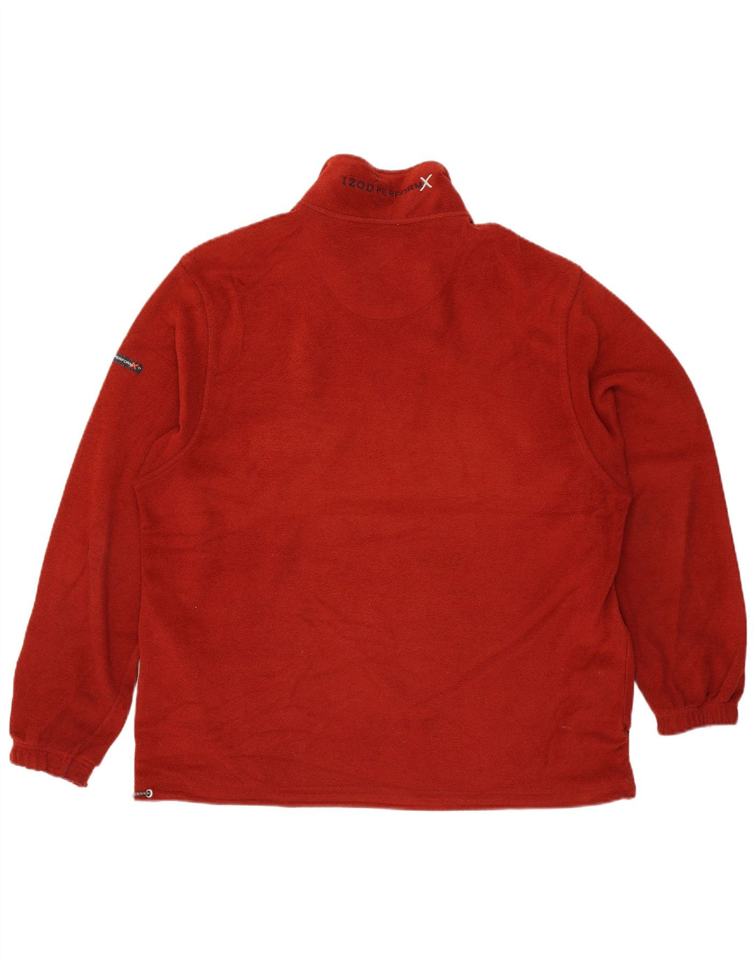 Izod Fleece Jumper med lynlås til mænd XL Rød Polyester