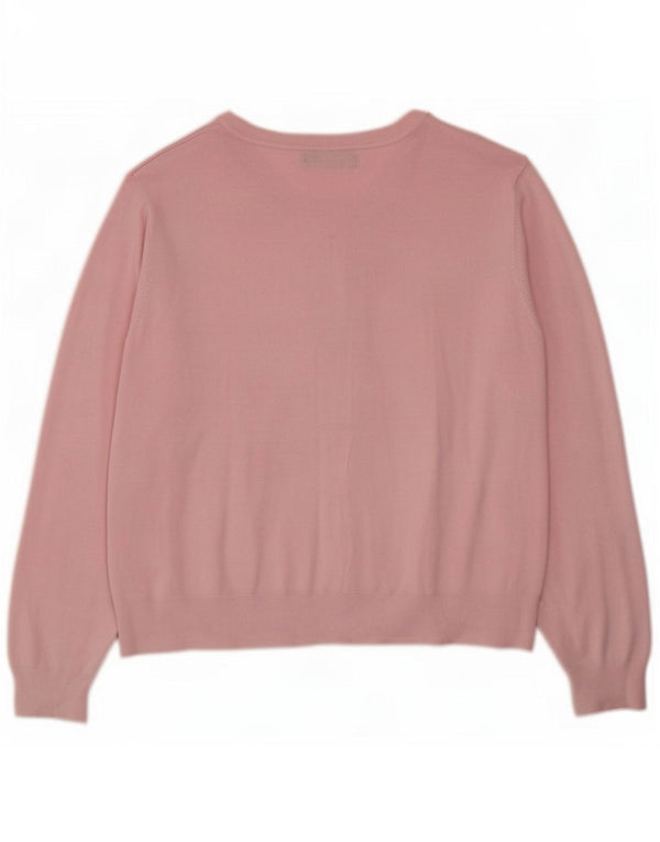 Marks & Spencer Dame Cardigan Sweater UK 24 4XL Pink Viscose