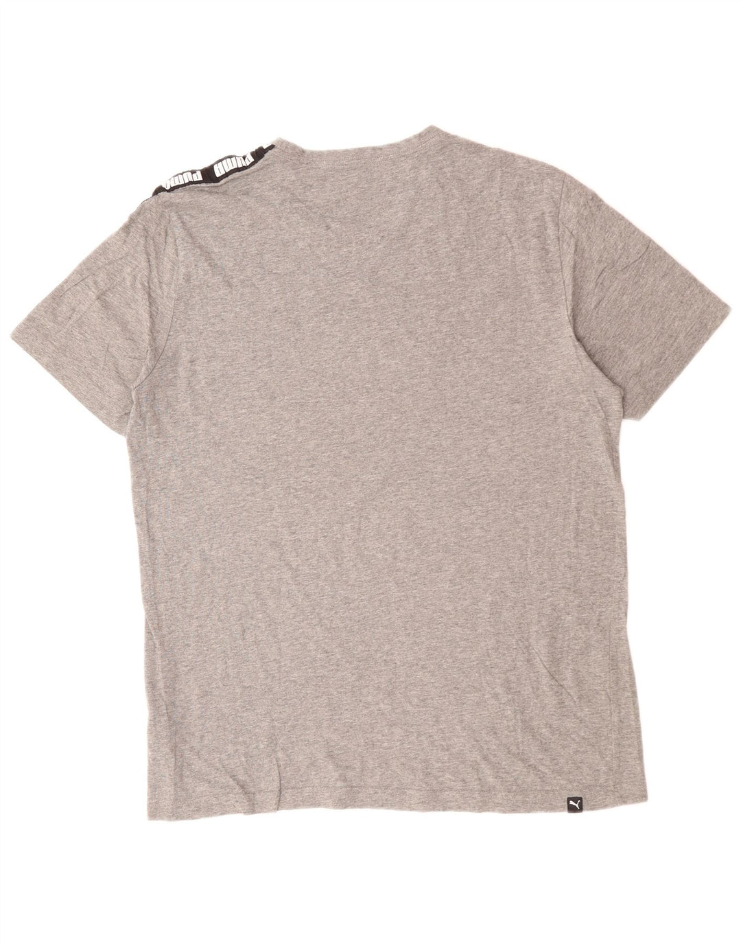 PUMA Herre grafisk T-shirt Top Stor Grå Colourblock Bomuld