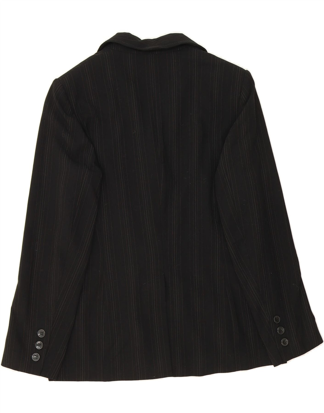 MARKS & SPENCER Womens 2 Button Blazer Jacket UK 14 Medium  Black Viscose Vintage Marks & Spencer and Second-Hand Marks & Spencer from Messina Hembry 