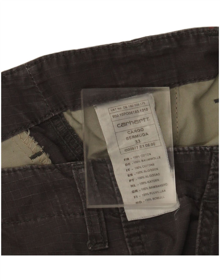 Carhartt Herre Cargo Shorts W33 Medium Grey Bomuld