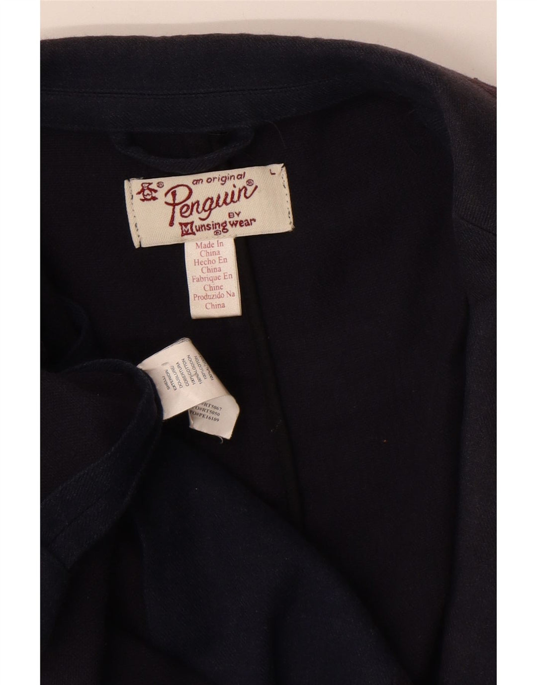 Penguin Herre 1 Knap Blazer Jacket UK 40 Large Navy Blue Bomuld