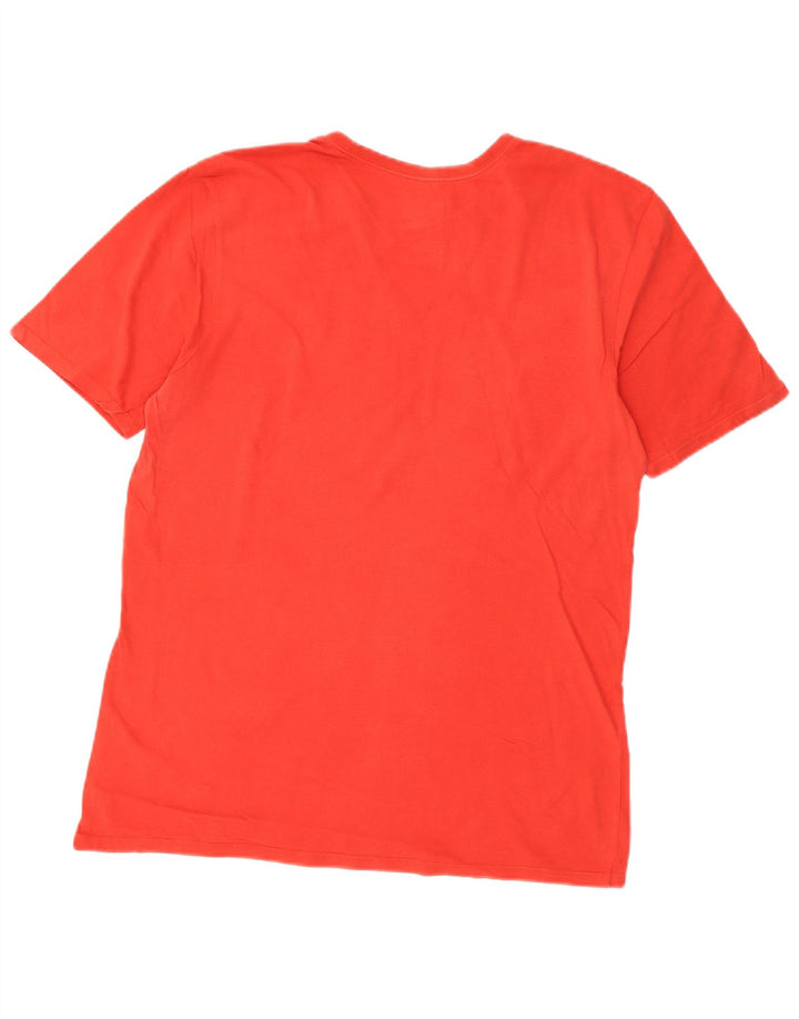 Nike Herre Athletic Cut Grafisk T-Shirt Top Stor Rød Bomuld