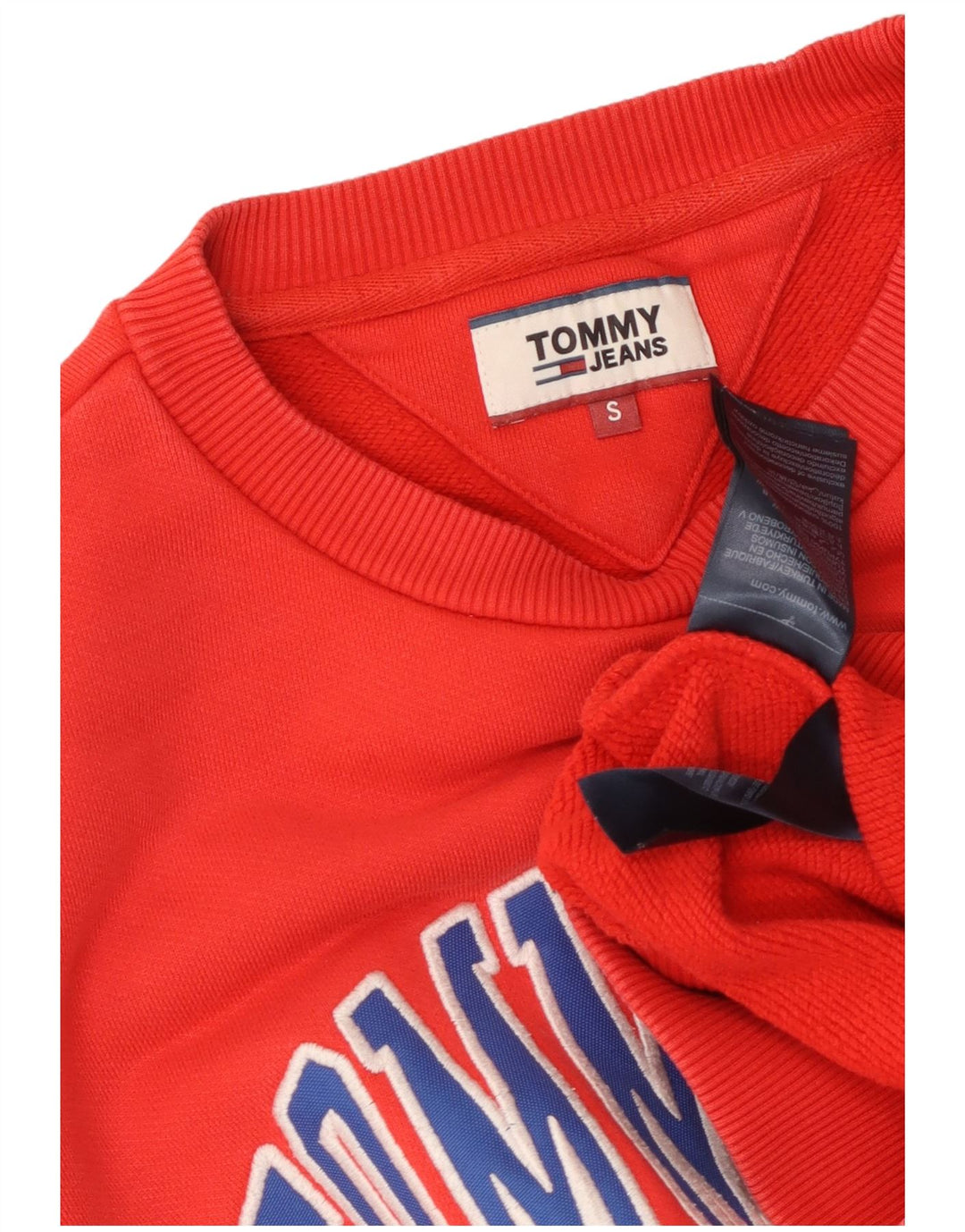 TOMMY HILFIGER Grafisk sweatshirt til mænd, lille rød bomuld