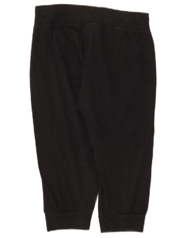Champion Dame Capri træningsdragt Bukser Joggers UK 6 XS Sort Bomuld